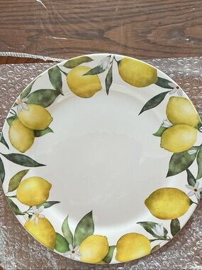 Bico Lemon Grove Ceramic Dinner Plates set of 2  - Yellow 🍋 .New
